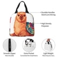 thumbnail image 4 of KLL Cozy Knitting Llama Print Insulated Lunch Bag Women, Reusable Cute Tote Lunch Box for Adult & Men, Leakproof Cooler Lunch Bags for Work Office Travel Picnic, 4 of 6