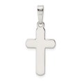 thumbnail image 4 of Sterling Silver Cross Pendant for Men and Women with Polished Beveled Edges Minimalist Religious Necklace Spiritual Faith Design Unisex Lightweight Jewelry Charm, 4 of 6