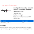 thumbnail image 2 of Front Right Strut Assembly - Compatible with 2015 - 2020 Toyota Sienna FWD 2016 2017 2018 2019, 2 of 2