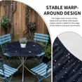 thumbnail image 2 of Blue Starry Sky Round Tablecloth for 55-60 Inch Tables, Fitted Table Cover with Elastic Edge, Universe Space Galaxy Night Star Waterproof Outdoor Table Cloth Protector for Patio Garden Dinner Picnic, 2 of 9