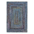 thumbnail image 3 of Unique Loom Braided Chindi Collection Area Rug (6' 1" x 9' Rectangle Blue and Multi/Green), 3 of 7