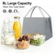 thumbnail image 3 of Bolsa térmica reutilizable para el almuerzo - Bolsa de poliéster a prueba de fugas, mantiene la comida caliente/fría para ir al trabajo, interior espacioso, 3 of 4