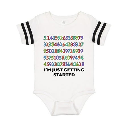 

Inktastic I m Just Getting Started- Pi Day Colorful Numbers Gift Baby Boy or Baby Girl Bodysuit