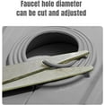 thumbnail image 4 of 2024 Upgraded Silicone Faucet Mat for Kitchen Sink, 5° Slope Faucet Easy Draining Mat, Guard Draining Mat Silicone Faucet Bathtub Splash Guards (Green, 17.5 x 5.7inch), 4 of 5