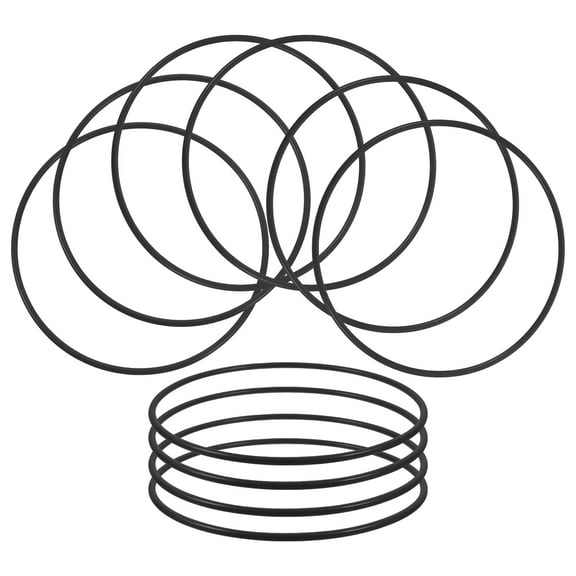 UNOMOR 10Pcs Metal Rings For Craft DIY Dream Catcher Iron Rings Black Iron Craft Base