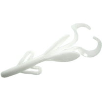 Zoom Fishing Lures 042040-SP Baby Brush Hog 4 Inch Trailer 4 Inch 12 Pack White