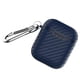 thumbnail image 3 of Seitruly Estuche para auriculares Fibra de carbono Auriculares Bluetooth Funda protectora de silicona Reemplazo para 1 2 Cables de audio/vídeo No.04, 3 of 8