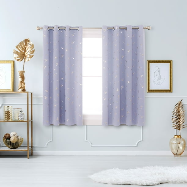 Deconovo Grommet Blackout Curtains Thermal Insulated Energy Efficient Ds For Living Room 52 X 63 Inch Light Purple 2 Panels Com Deconovo Grommet Blackout Curtains, Purple Blackout Bedroom Curtains