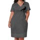 thumbnail image 2 of Vestido de fiesta holgado con bolsillos para mujer, vestido de fiesta, vestido de graduación, vestido de manga larga, falda "s", 2 of 6