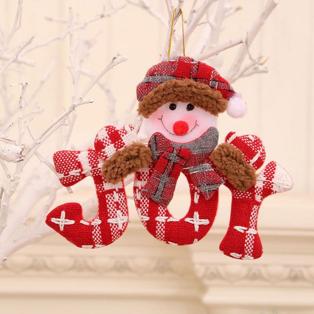 Christmas Tree Decorations Santa Claus Creative Cloth Doll Hanging Garland Pendants Christmas Decorations for Home Ornaments