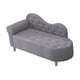 thumbnail image 5 of Sofá cama de esponja de tela perfecl 47x20x21 pulgadas Gris oscuro, 5 of 8