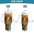 thumbnail image 3 of DIXRUYEE Steel Water Bottles Tumbler Creative Radiant Cat Pattern 40oz/30oz, 3 of 9
