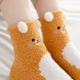 thumbnail image 7 of Womens Plush Cabin Socks with 3D Bear Design Non Slip Grips for Indoor Lounging and Comfort, 7 of 7