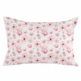 thumbnail image 2 of Pink Spring Floral Body Pillow Cover, Pillowcase Protectors with Zipper, Breathable Decorative Throw Pillow Case Cover, Summer Botanical Floral Watercolor Pillow Shams for Couch Sofa 24x36Inch, 2 of 8