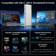 thumbnail image 6 of WAVLINK USB 4 Docking Station, 13-in-1 Thunderbolt 4 Hub, 8K@60Hz or Triple 4K@60Hz, 40Gbps, 96W PD, 2.5G Ethernet, SD/TF Reader, for MacBook Pro/Dell XPS/HP/Surface, 6 of 9