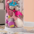 thumbnail image 2 of Stuffed Toy Storage Bucket PET Transparent Dust Proof Easy Operation Stable Toy Storage Tool 50x26cm / 19.7x10.2in (HxD), 2 of 3