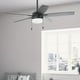 thumbnail image 3 of Ventilador de Techo Hunter Anisten Negro Mate con luz LED 52 pulgadas, 3 of 5