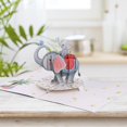 thumbnail image 3 of Ltdhehe Day Greeting Card Elephant Parent Child Card Thanksgiving Blessing 3D 3D Animal Greeting Card Birthday For Mom Let In This Special Moment, 3 of 6