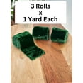 thumbnail image 2 of Hunter Green Velvet Ribbon for Crafts - 2" x 1 Yard, 3 Rolls, St. Patrick's Day, St. Paddy's Day, Easter, Spring, Gift Wrapping, Wreaths, Bows, Present, Wedding, Reception, Bridal Shower, DIY, 2 of 4