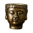 thumbnail image 2 of Maceta de cemento con forma de cabeza de Buda, contenedor para plantas, decoración, figura novedosa, maceta para Bronce, 2 of 9