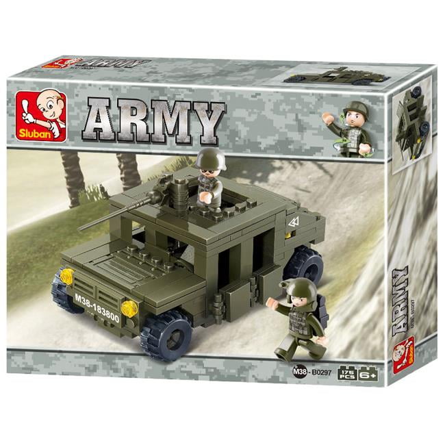 Sluban Military Army Ambulance Jeep Soldier Building Bricks Blocks Set B6000 
