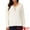White, variant on Long Sleeve Lace V Neck Pullover Sweater Jumper Top M Black