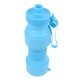 thumbnail image 5 of Botella de agua plegable 800 ml PP de grado alimenticio portátil al aire libre plegable deportes botella de agua para viajes gimnasio camping senderismo azul cielo, 5 of 10
