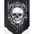 thumbnail image 4 of Traje de Tankini de Talla Extra con Estampado de Calado de Volantes Rosegal  Camisetas sin mangas de talla grande, 4 of 5
