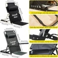 thumbnail image 2 of LUVCMFT Bed Backrest Support Bed Chair, Adjustable Bed Back Rest Sit Up Reading Seating Chair with Pillow and Armrest, 7 Speed Adjustment, Black, 2 of 7