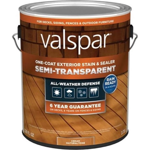 Plastik Valspar Multicolor Semi-Transparent One-Coat Stain and Sealer