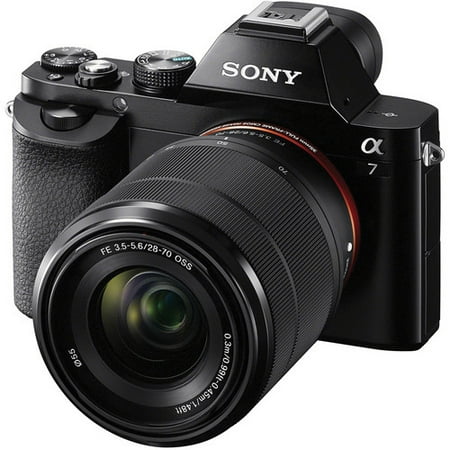 Sony Alpha a7 Full Frame Mirrorless Camera w/ 28-70mm full frame lens - Black
