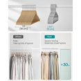 thumbnail image 4 of Perchas para ropa SONGMICS, 50 unidades, plástico, hombros anchos, 4 of 6