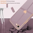 thumbnail image 6 of Phone Case  iPhone SE 2022, SE 2020, iPhone 7 Case, iPhone 8  Women Girl Cute Love-Heart Luxury Bling Soft Back Cover Camera Protection Bumper Silicone Shockproof, Lavender, 6 of 16