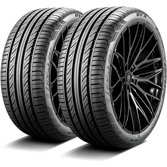 Pair of 2 Lexani RFX 225/55ZRF17 225/55R17 97W High Performance a/s All Season Run Flat Tires