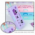 thumbnail image 5 of Pencil Box Girl's Gift Kuromi Primary School Double-layer Large Capacity Plastic Multi-functional Pencil Case 01, 5 of 5