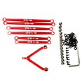 thumbnail image 1 of Enlace de varilla de aluminio Actualización De Enlace De Enlace De Varilla De Metal De 7 Piezas Para Axial SCX24 1/24 DIY Rojo Modificado rojo Magideal Enlace de varilla de aluminio, 1 of 3