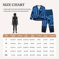 thumbnail image 4 of Salouo 2025 Happy New Year 5 Pattern Women's Pajamas Set Long Sleeve Button Down Sleepwear Soft Pj Lounge Sets for women 2 Piece Pjs Set with Long Pants-Medium, 4 of 7