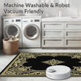 thumbnail image 5 of ODIKA 6'x9' Machine Washable Non-Slip Area Rug, Floral Filigree Scrollwork with Baroque Inspired Detailing High Traffic Rug with Pad, Multi, 491792, 5 of 8