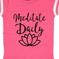 thumbnail image 4 of Inktastic Meditation Yoga Meditate Daily Resolution Boys or Girls Baby Bodysuit, 4 of 5