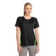 thumbnail image 1 of Sport-Tek Ladies Colorblock PosiCharge Competitor Tee 3XL Black/Lime Shock deporte-tek LST351, 1 of 1