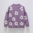thumbnail image 3 of HCNTES Toddler Baby Girl Flower Sweatshirt Long Sleeve Sweater Pullover 2T 3T 4T 5T 6T 7T Kids Loose Tee Tops, 3 of 7