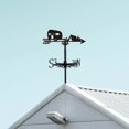 thumbnail image 4 of Campfire Weather Vane Forest Cabin Weathervane Black Metal Weathercock Trucks Wind Vanes Garden Farmhouse Decorative Wind Direction for Outdoor Roof Yard Barn Sheds Decoration Mixed Color, 4 of 7