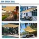 thumbnail image 3 of TOPLUS Sonnensegel Sonnenschutz Garten Balkon Wetterschutz wasserabweisend Rechteckig 420D PES UV-Schutz für Garten Outdoor (2 * 3m, Grau) Ormromra LKX-0581-2, 3 of 3