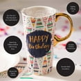 thumbnail image 5 of Evergreen Beautiful Birthday Confetti Ceramic Travel Cup with Lid - 5 x 4 x 7 Inches, 5 of 9