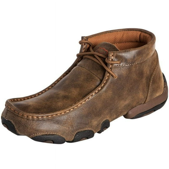 Twisted X Women's Driving Lace-Up Moccasins Moc Toe Tan 10 W  US