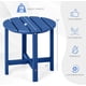 thumbnail image 5 of ZYPPPA Round Outdoor Side Table, 18 Inch Weather Resistant HDPE Adirondack Table, Outdoor Indoor Chairside End Tables, Patio Side Table for Lawn Garden Balcony Backyard, Easy Assembly (2, Navy), 5 of 18