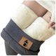 thumbnail image 1 of Gibobby Leggings Invierno Mujer Mujer Signo Cálido Invierno Apretado Grueso Terciopelo Pantalones Pantalones Leggings（Gris， M), 1 of 5