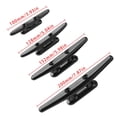 thumbnail image 3 of 1/2pcs Black Yacht Inflatable Deck Canoe Deck Hardware 100/128/152/200mm Ship Lock Low Flat Cleat Line Rope Tie Open Base Cleat 2PCS 100MM, 3 of 8