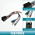 thumbnail image 3 of 1 Juego de arnés de cableado de radio CD estéreo con adaptador de antena para Land Rover 1999-2004, 3 of 6