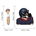 thumbnail image 3 of Football Quarterback Wiper Stickers Car Windshield Wiper Stickers Car Car Stickers, 3 of 8